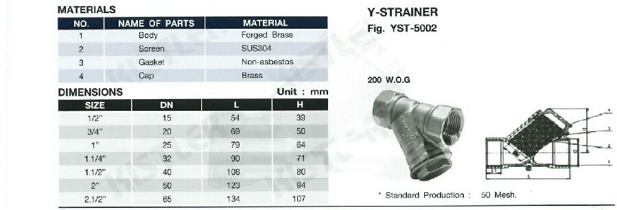 สเปค วายสแตนเนอร์ ทองเหลือง KISTLER