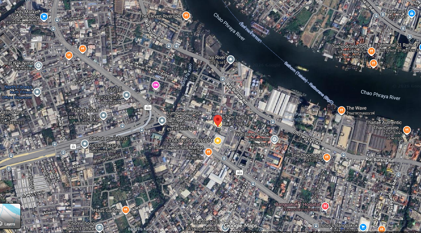 คลิกเพื่อดูแผนที่นำทาง บริษัท อุดมกิจ ฟิตติ้ง วาล์ว จำกัด บน Google Maps