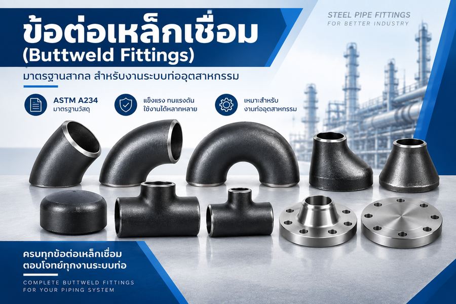 ข้อต่อเหล็กเชื่อม Buttweld Fittings